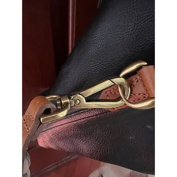 MADEWELL — The Zip-Top Transport Carryall Tote, True Black/Brown - Picture 6 of 9